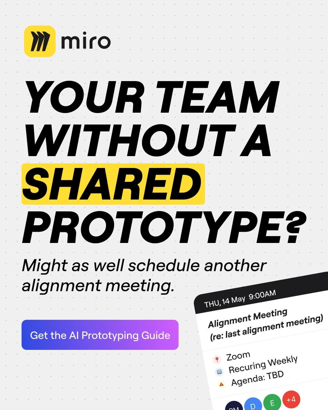 Miro reference creative about shared team prototyping