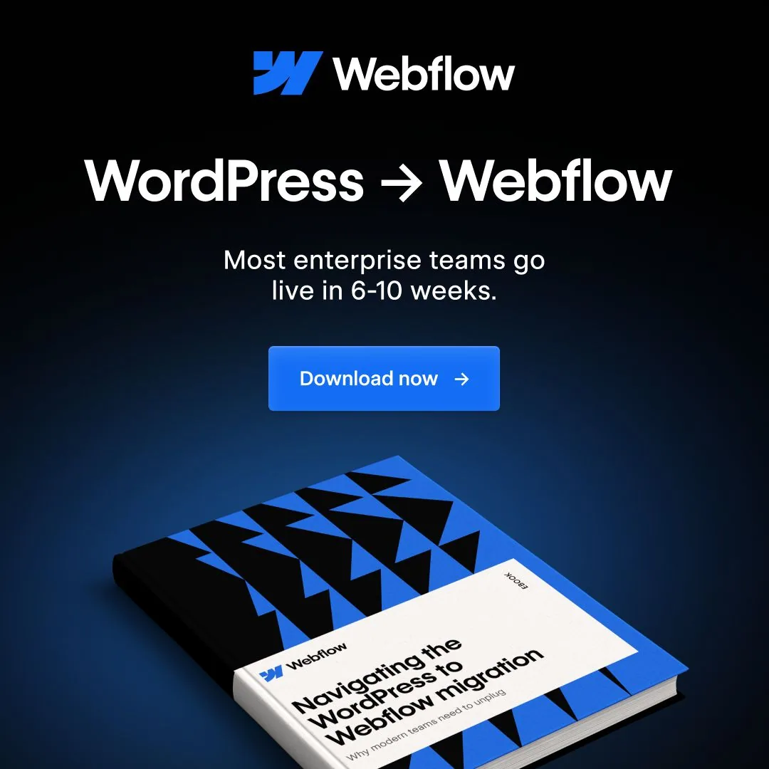 Webflow ebook migration: CTA