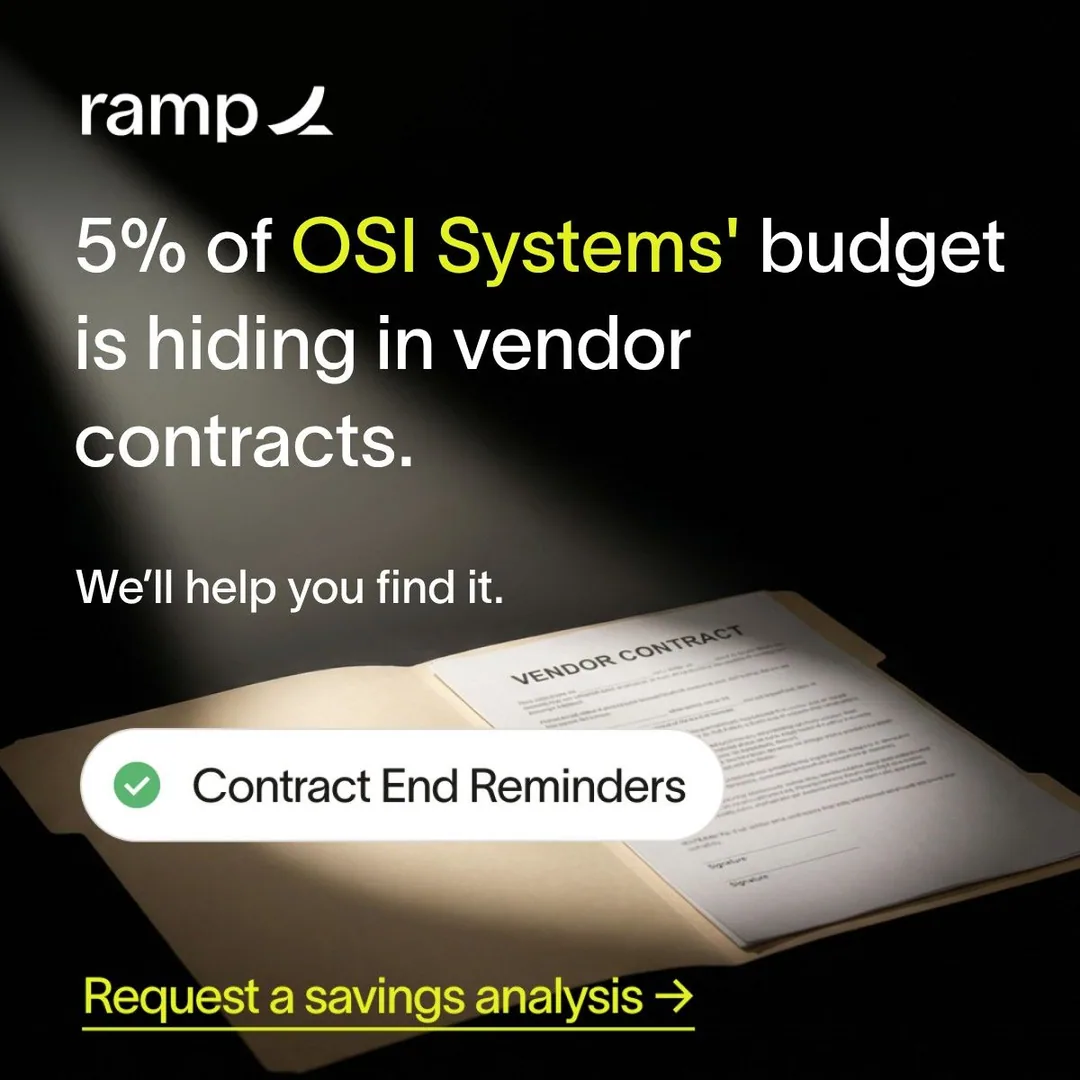 Ramp contract analysis: savings headline
