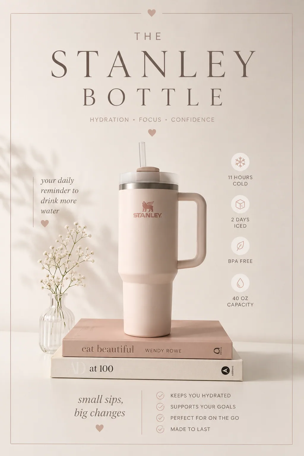 Stanley Bottle: Benefit Callouts