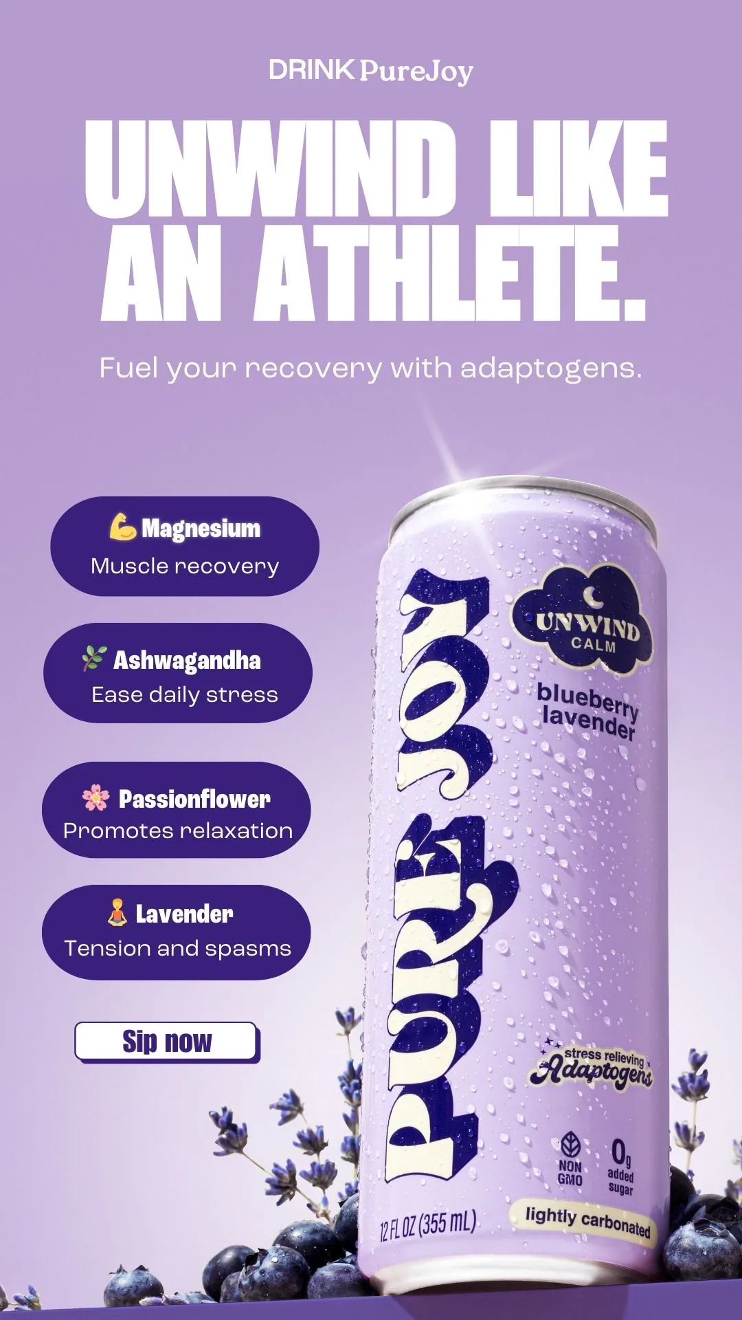 PureJoy Adaptogen Drink - Benefit Bubbles