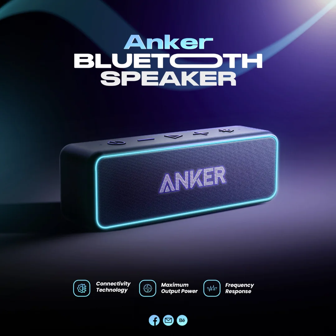 Anker Bluetooth Speaker: Feature Icons